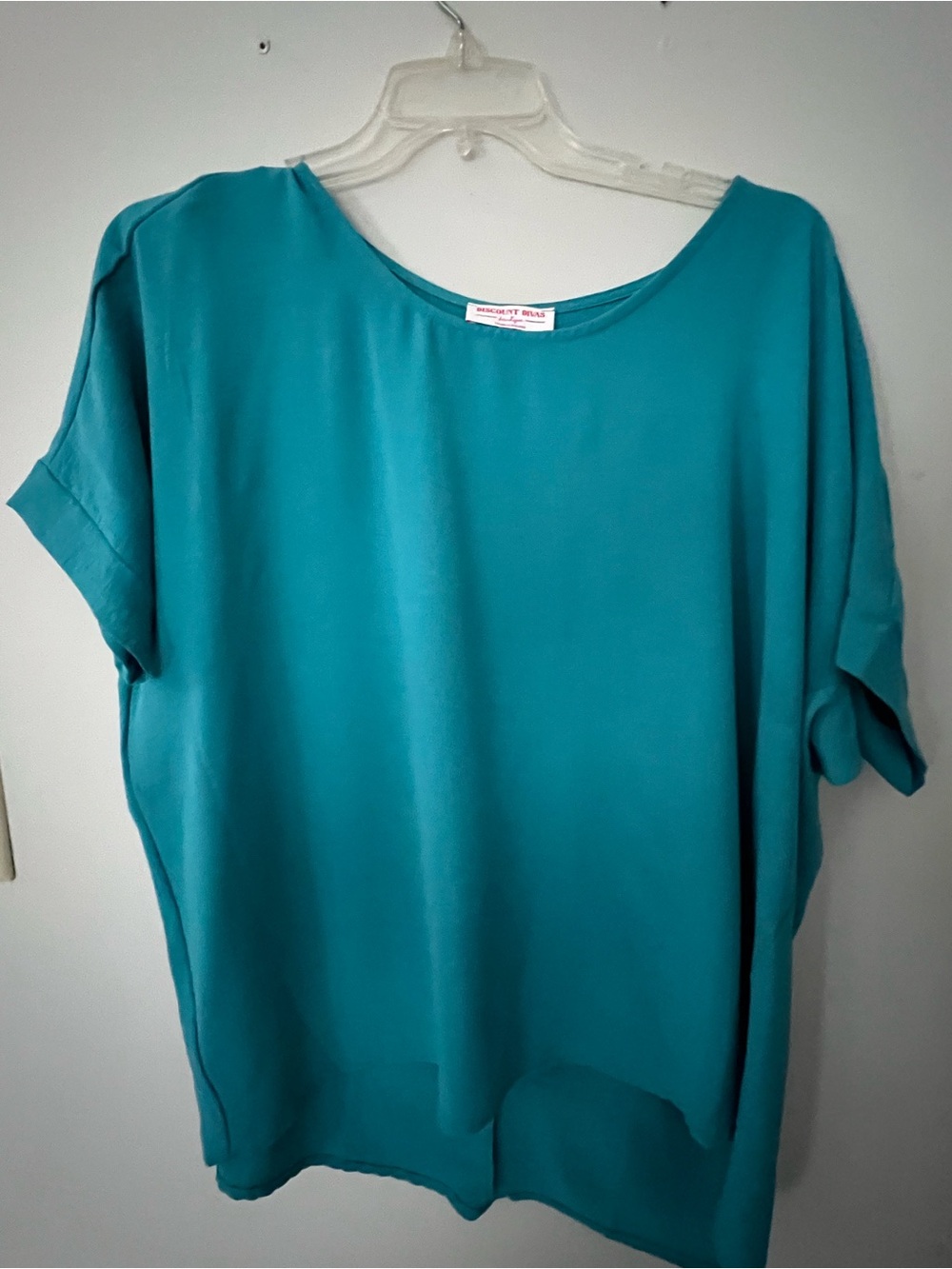 Bright Teal Short Sleeve Women's Top by INC International Concepts